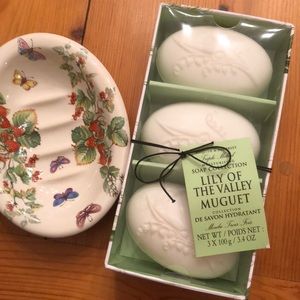 Soap Dish and Lily of Valley Soap